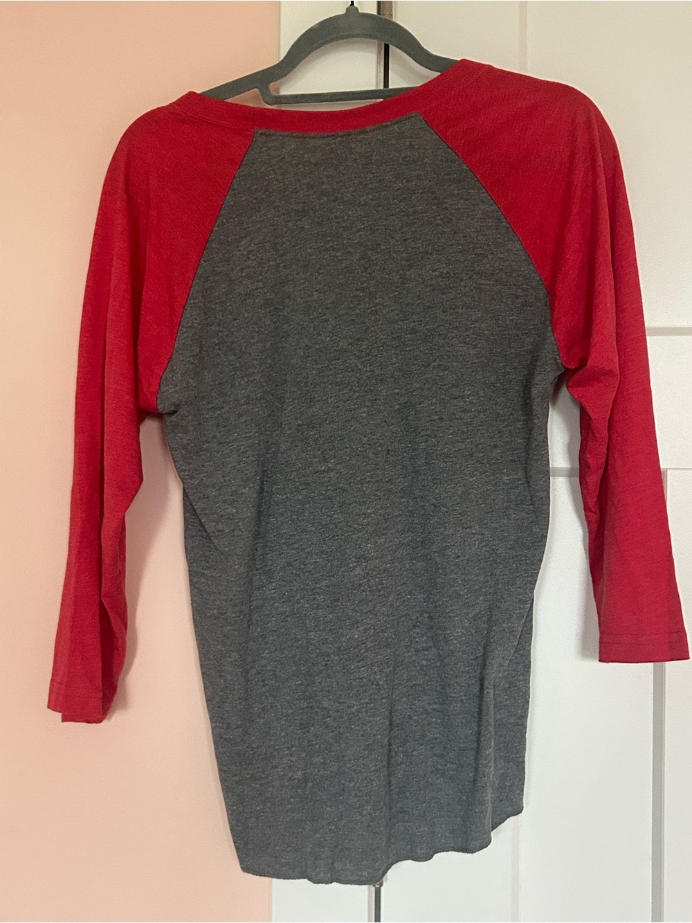 ‘Go For Launch' Raglan Tee - Gray & Red NASA shirt size S - Picture 5 of 5